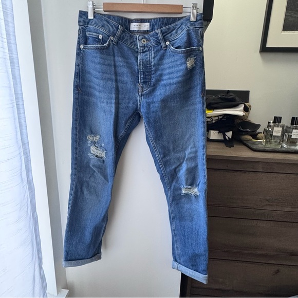 Topman Distressed Blue Jeans - Picture 5 of 5